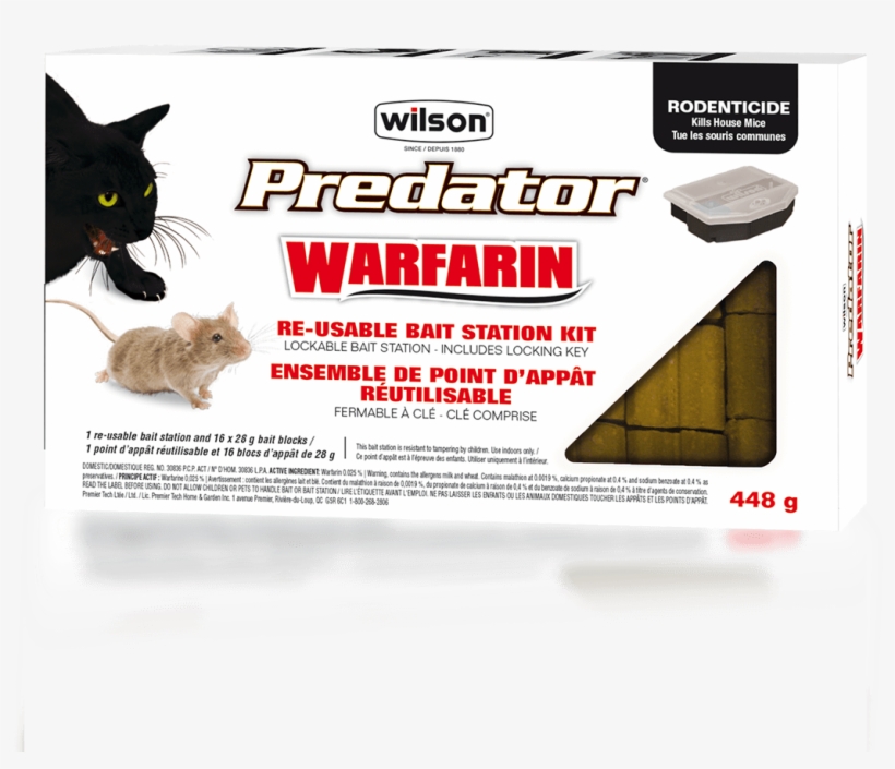 Wilson Warfarin Re-usable Bait Station Kit - Mice, transparent png #8574258