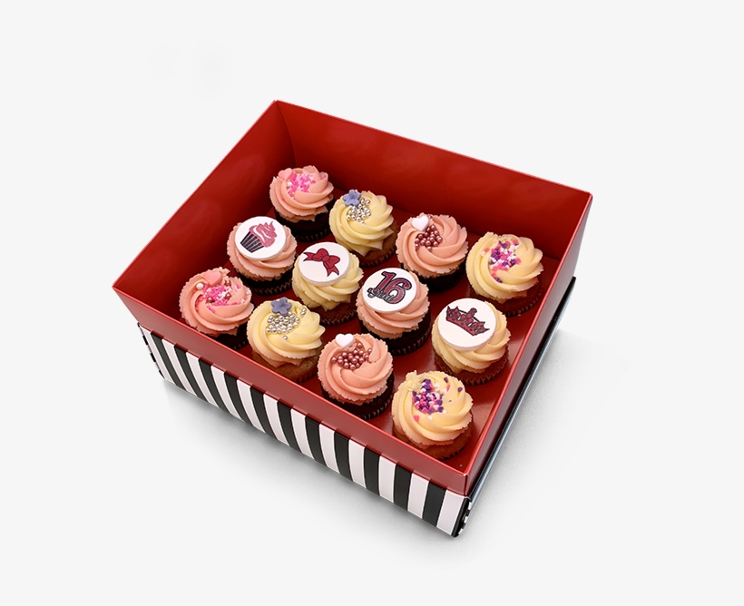 Sweet Sixteen Cupcakes - Cupcake, transparent png #8574518