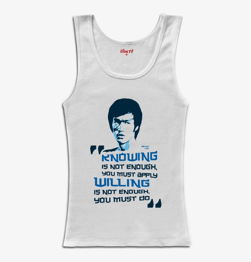Tank Top Bruce Lee Knowing & Willing - Active Tank, transparent png #8576503