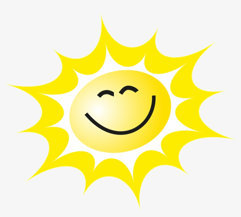 The Sun, A Smile, The Rays, Yellow, Sweetheart, Summer - Bom Dia Amizade Amor E Arte, transparent png #8576704