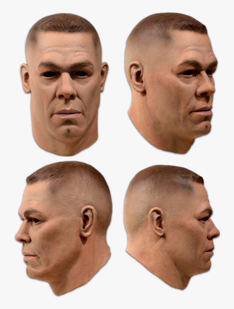 Карнавальная Маска John Cena Wwe World Wrestling Wrestler - John Cena Wwe Mask, transparent png #8576782