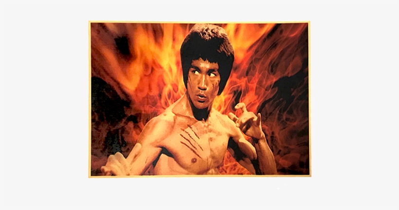 S1 Bruce Lee Poster On Kraft - Bruce Lee, transparent png #8576824