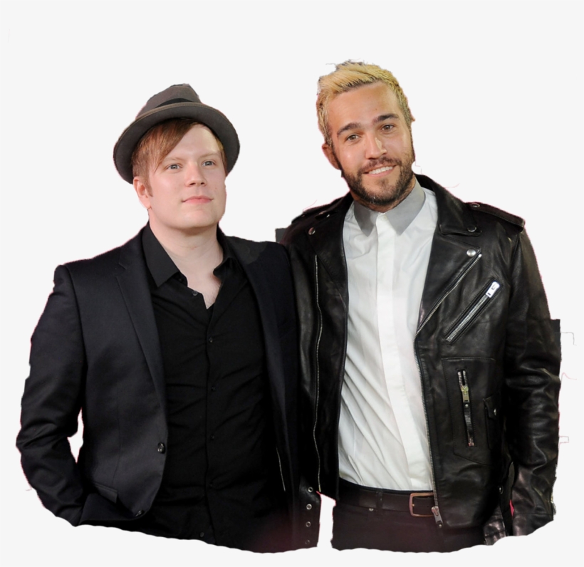 Patrick Stump Pete Wentz This Was My First Attempt - Leather Jacket, transparent png #8577071