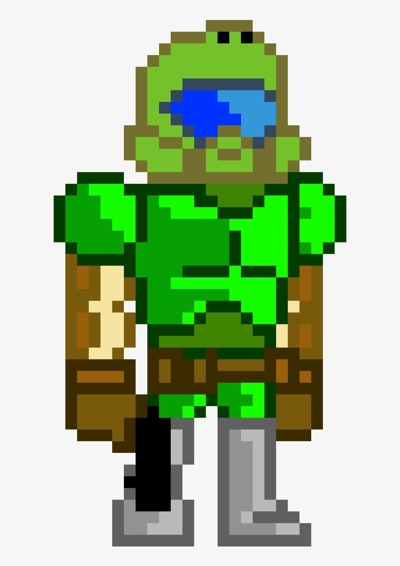 Doom Guy - Cartoon, transparent png #8577364
