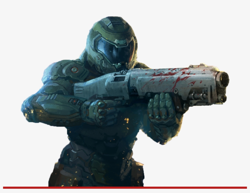 Солдат Рока - Солдат Рока Doom 4, transparent png #8577702