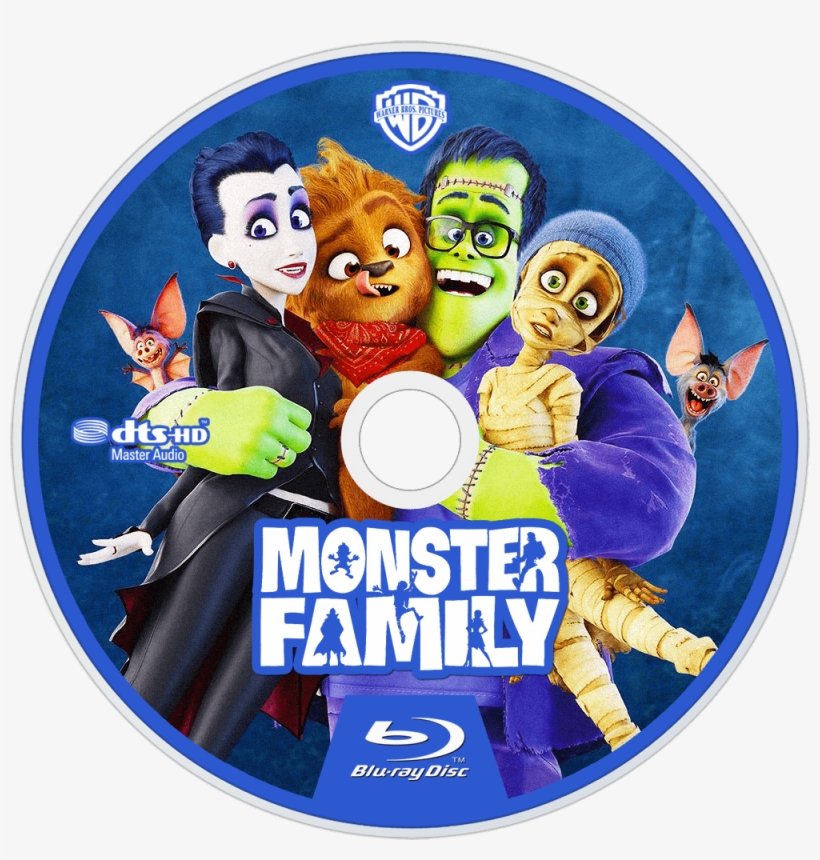 Happy Family Bluray Disc Image - Monster Family Blu Ray, transparent png #8577805