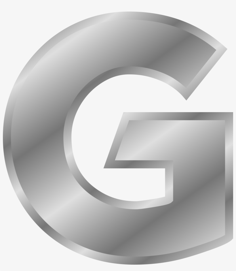 Big Image - Silver Letter G Png, transparent png #8577966
