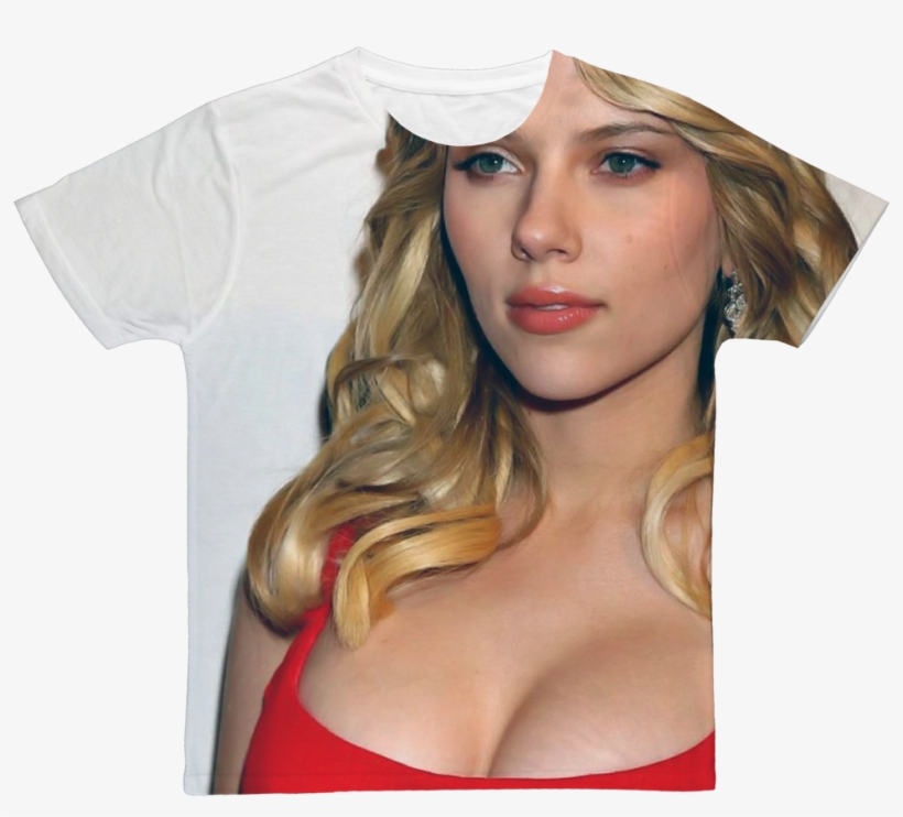 Scarlett Johansson ﻿classic Sublimation Adult T-shirt - Scarlett Johansson, transparent png #8577996