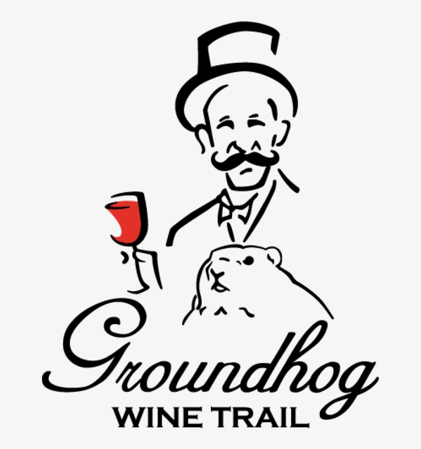 Groundhog Wine Trail Logo 01 - Illustration, transparent png #8578999