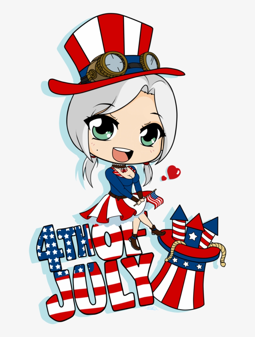 Happy 4th Of July Png - Anime 4th Of July, transparent png #8579083