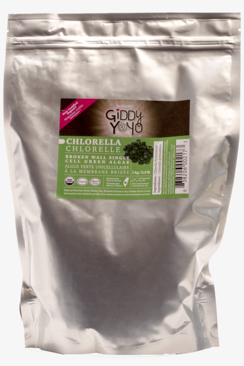Giddy Yoyo Chlorella Powder Broken Cell Wall Certified - Instant Coffee, transparent png #8579221