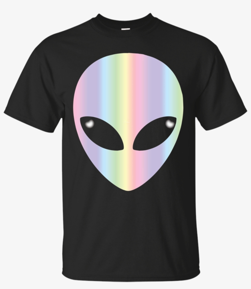 Alien Head -holographic Glow Effect Apparel - Rick And Morty Van Gogh Shirt, transparent png #8579235