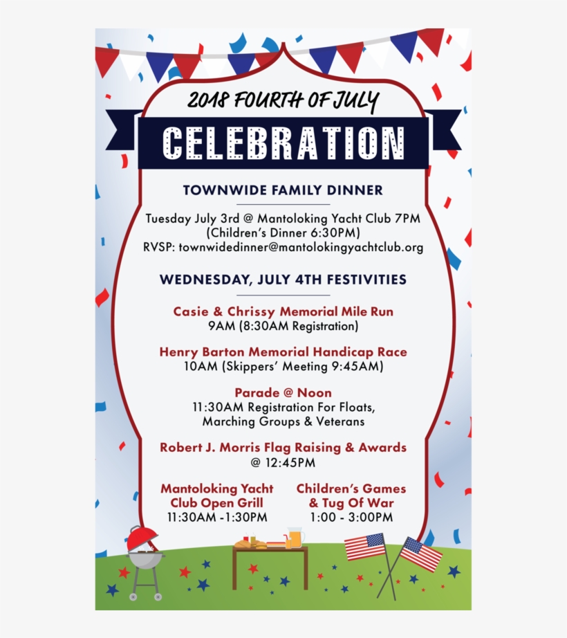 4th Of July In Mantoloking - Fête De La Musique, transparent png #8579796