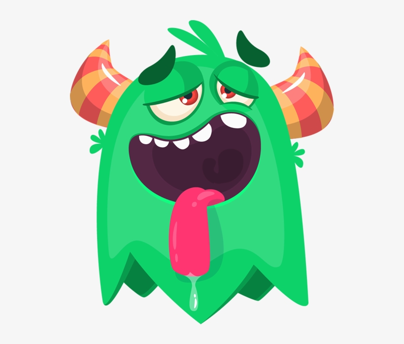 Exhausted Monster - Grumpy Monster, transparent png #8580195