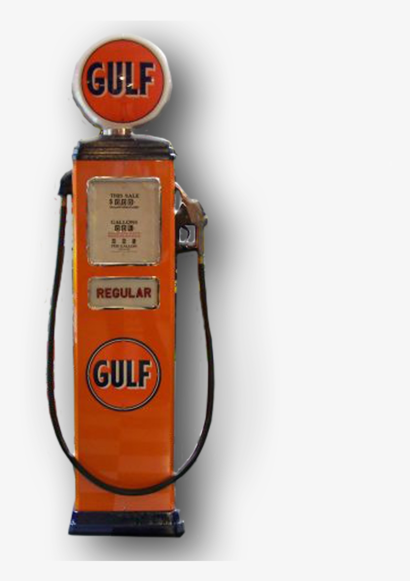 Gulf 1950 Erie Computer Gas Pump - Gulf Oil, transparent png #8580318