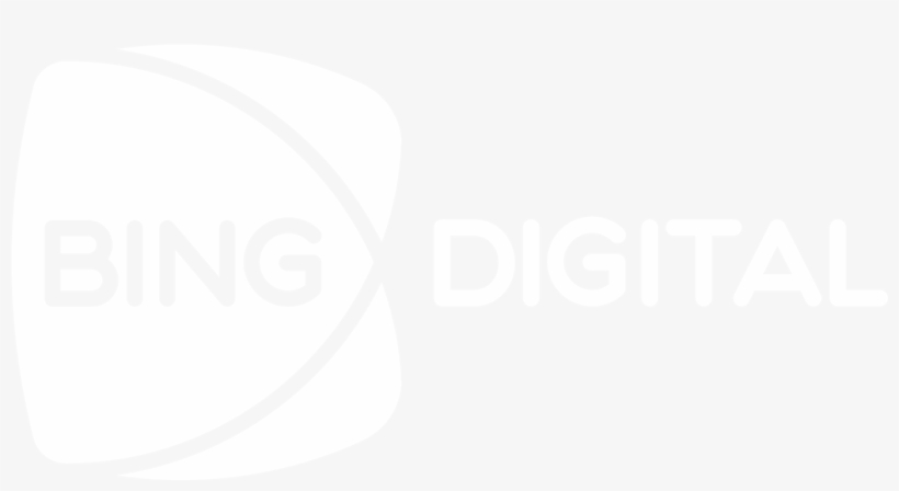 Bing Logo White - Graphic Design, transparent png #8580343