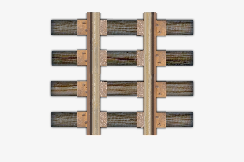 Scaled Railroad Track, I Took Pictures Of Section Of - Train Track Texture Png, transparent png #8581386
