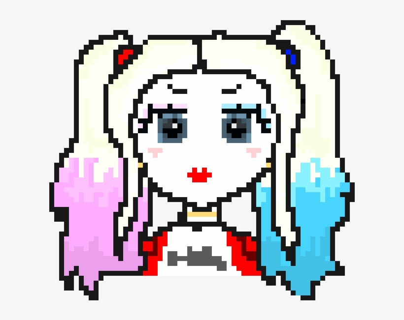 Harley Quinn - Harley Quinn Pixel Art, transparent png #8581654