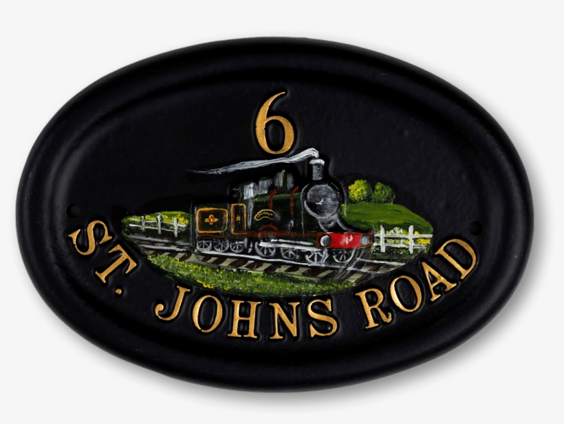 Steam Train House Sign - Locomotive, transparent png #8582063