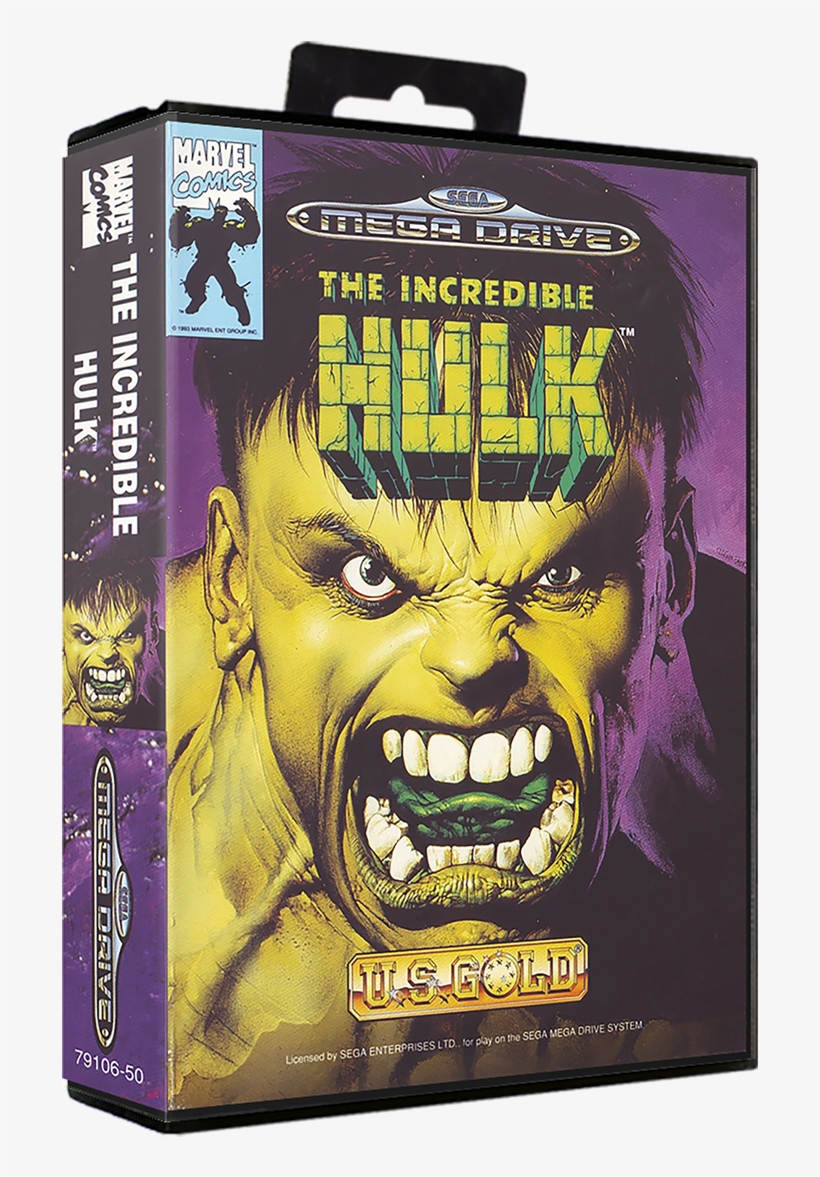 The Incredible Hulk - Hulk Spiel Sega Mega Drive, transparent png #8582345