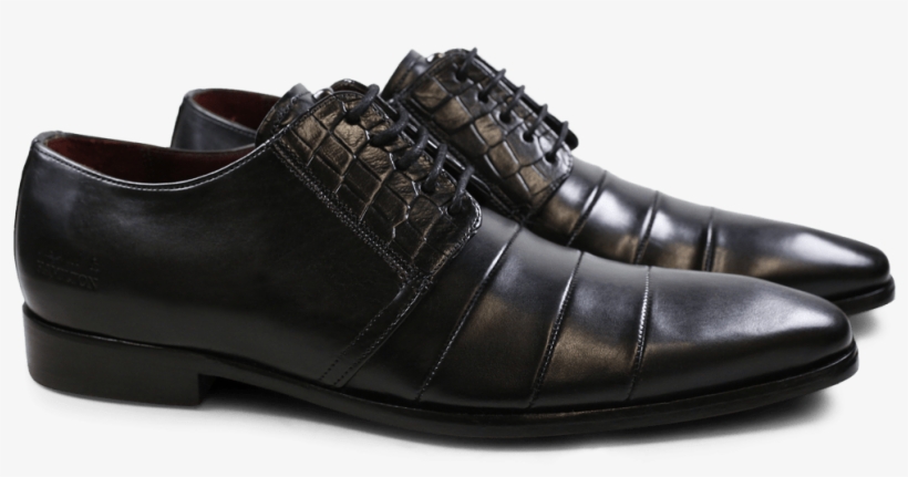 Derby Shoes Elvis 29 Black Ls Black - Leather, transparent png #8582715