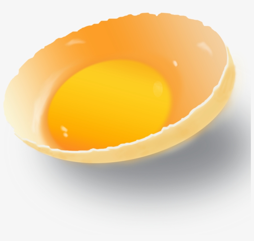 Broken Egg Yolk - Fried Egg, transparent png #8582895