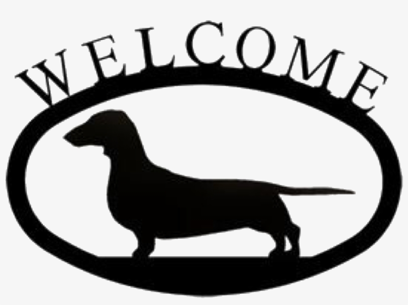 Welcome Sticker - Dachshund, transparent png #8583256