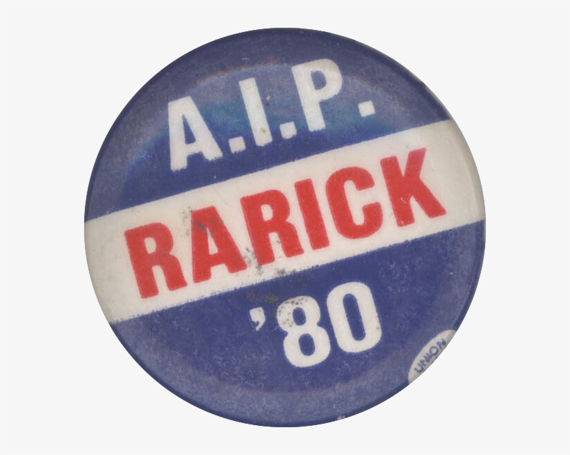 John Rarick Presidential Campaign, 1980 Button 2 - Badge, transparent png #8583948