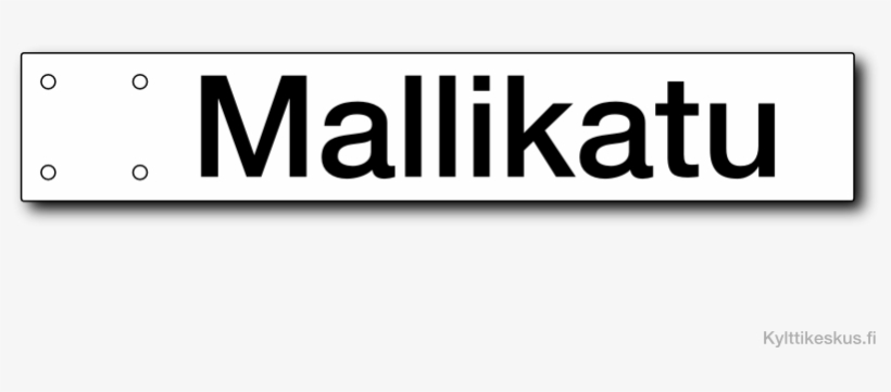 Double Sided Street Sign 90mm - Black-and-white, transparent png #8584089