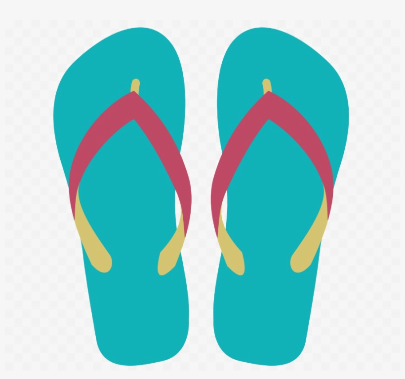 Colorful Flip Flops Png Image File - Flip Flop, transparent png #8584234