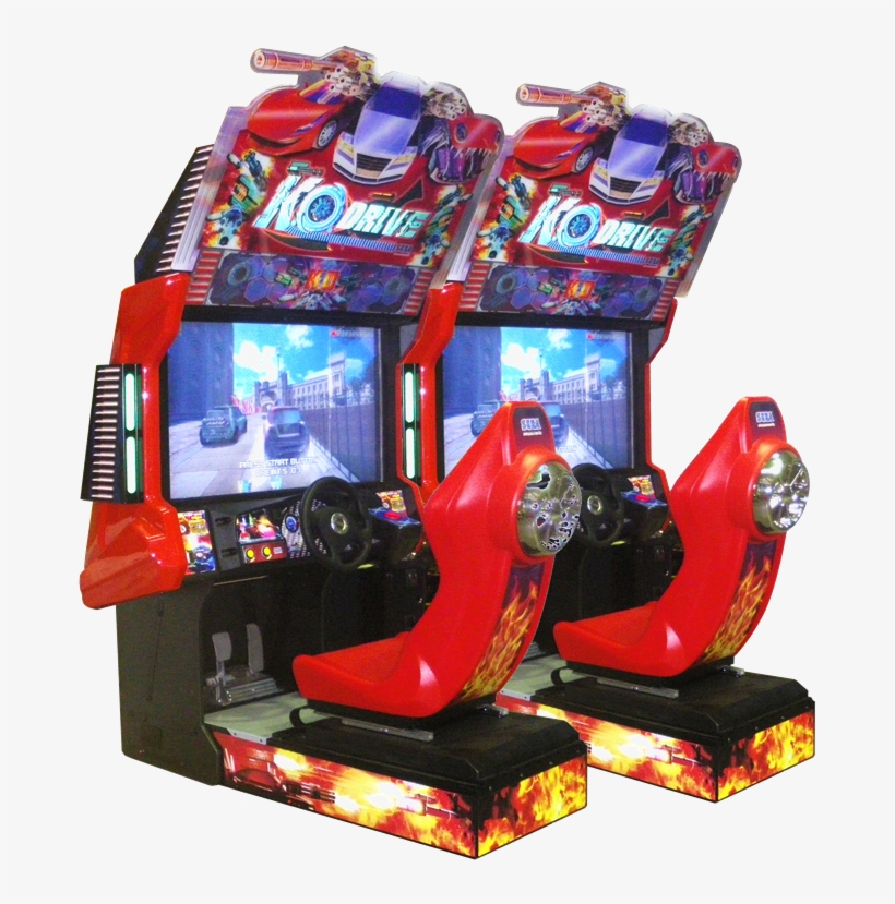 Ko Drive Twin Video Game Arcade Amusement Sega Pre - Ko Drive Arcade, transparent png #8584823