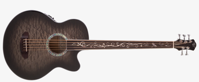 Fretless Acoustic Bass Guitar, transparent png #8585980