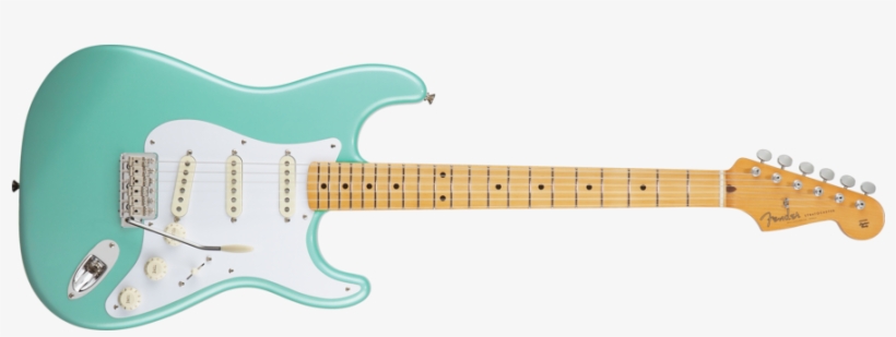 Fender 50s Stratocaster Electric Guitar Light Blue - Light Blue Fender Electric Guitar, transparent png #8586244