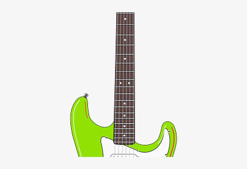 Bass Guitar Clipart Rock And Roll Guitar - Electric Guitar, transparent png #8586371