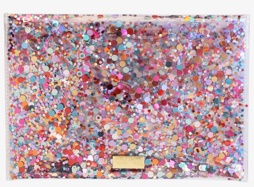 Confetti Envelope Clutch, transparent png #8586599