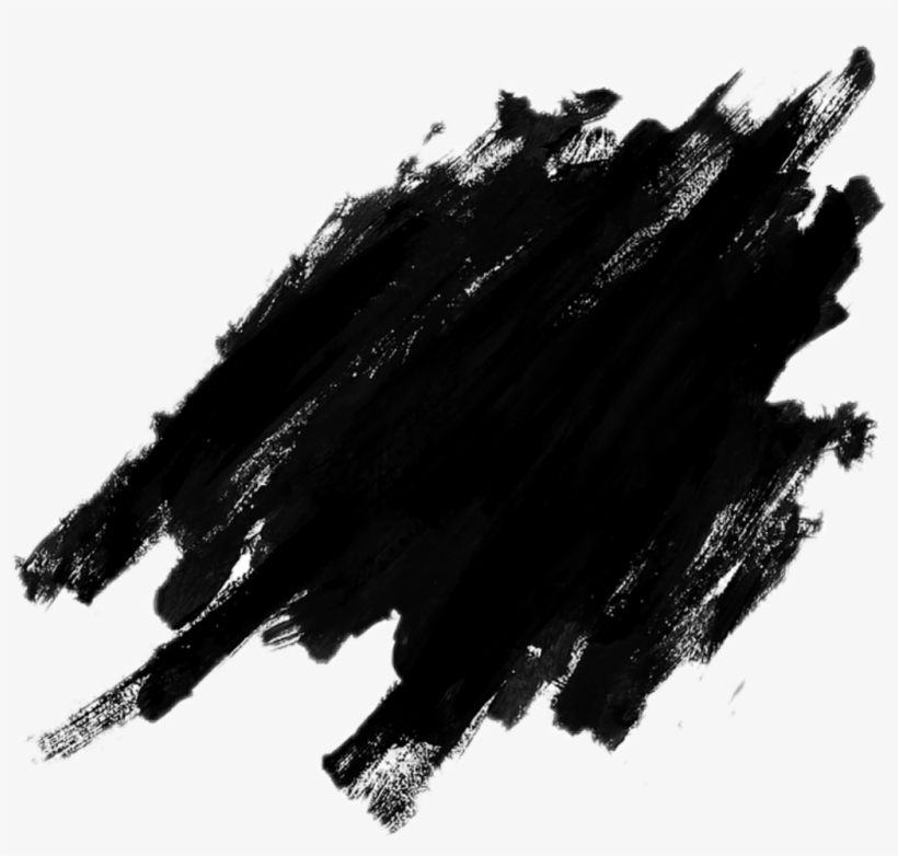 Freetoedit Black Paint Brushstroke Stroke - Black Paint Splash Png, transparent png #8586638