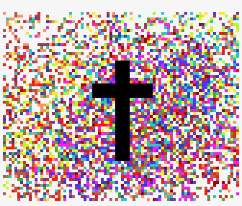 Cross Confetti - Cross, transparent png #8586938