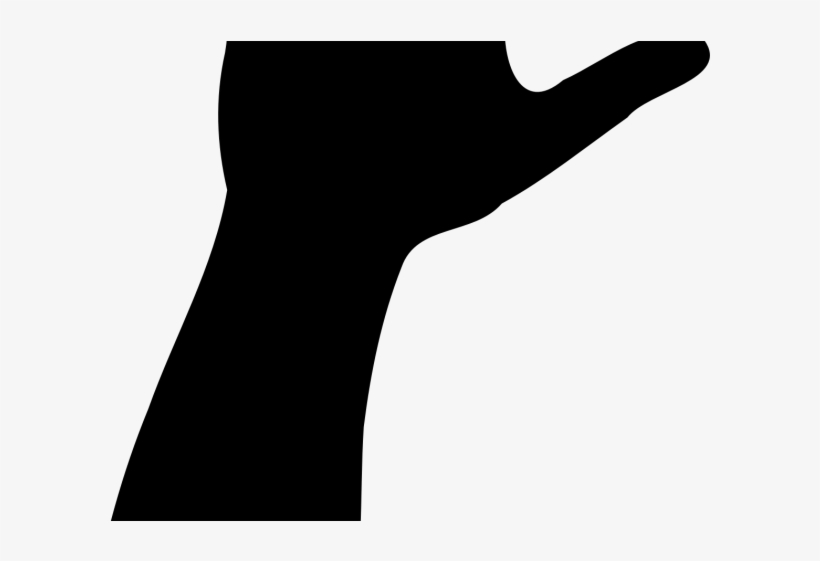 Raised Hand Cliparts - Silhouette, transparent png #8587408