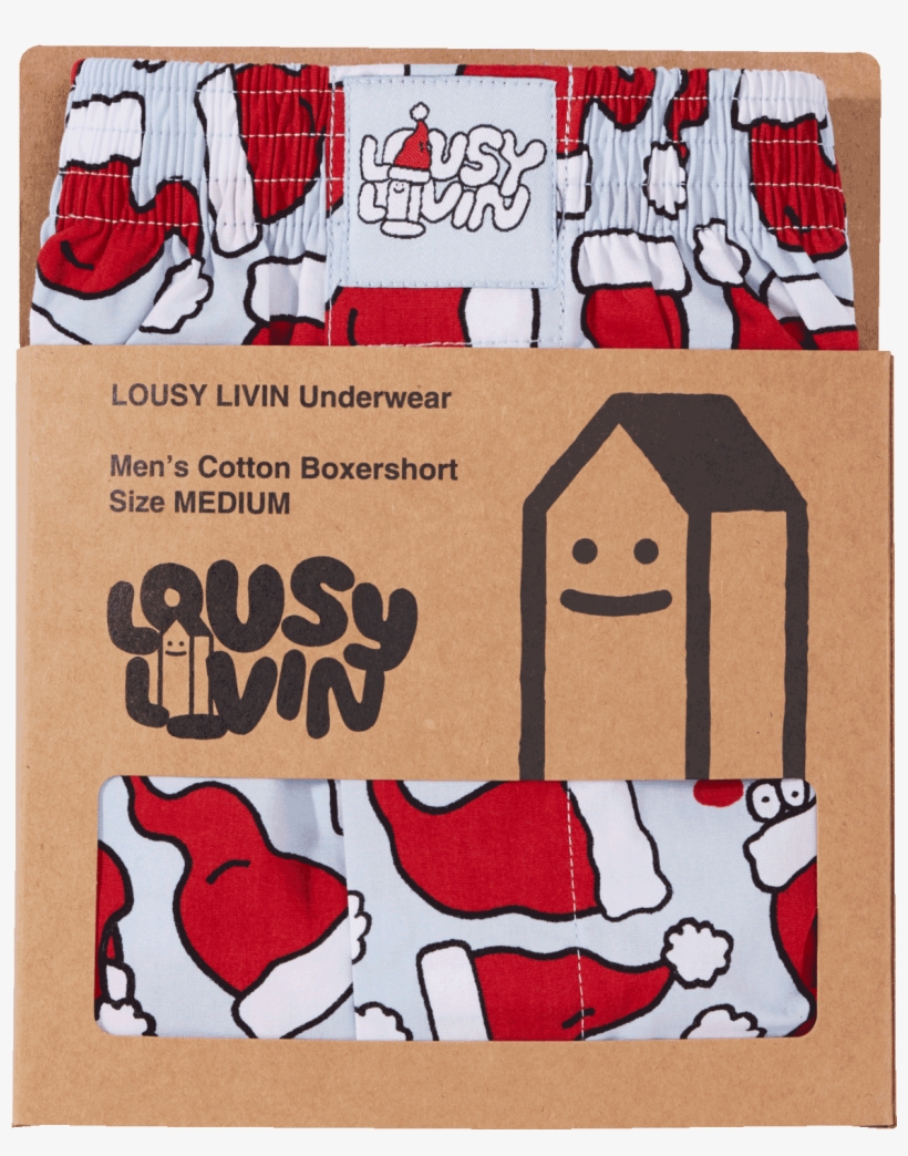 Lousy Livin Boxershorts Santa Hats - Lousy Livin, transparent png #8587931
