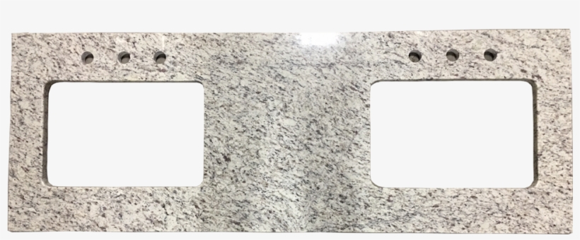 61” White Rose Double Vanity Top - Granite, transparent png #8588003