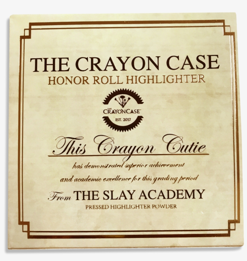 Crayon Case Honor Roll Highlighter, transparent png #8588528