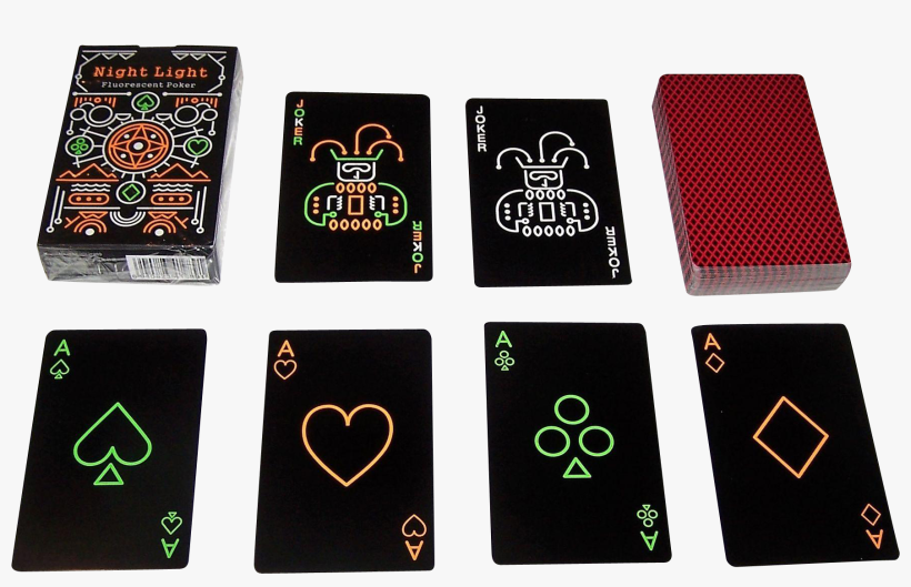 Vip Apple “night Light Fluorescent Poker” Playing Cards, - Collectible Card Game, transparent png #8588734