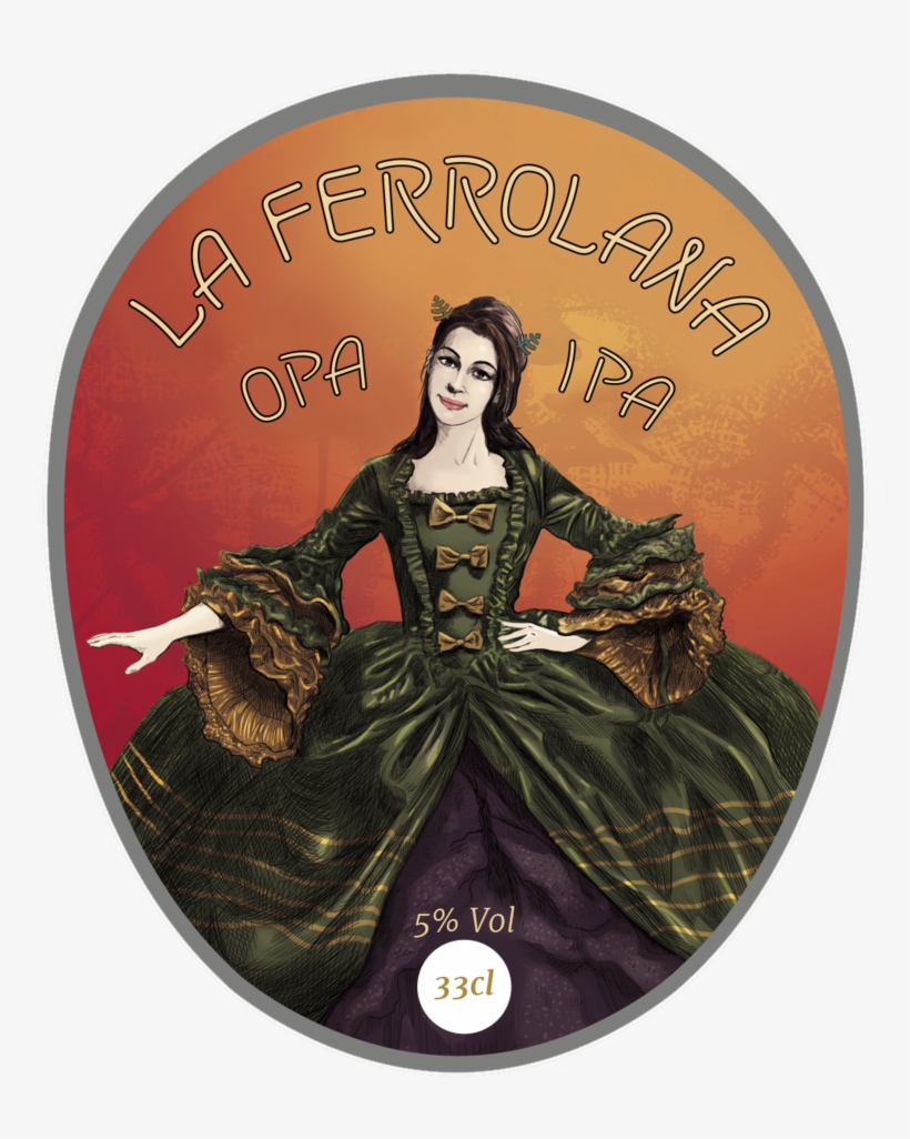 La Ferrolana Opa Ipa - Label, transparent png #8589354