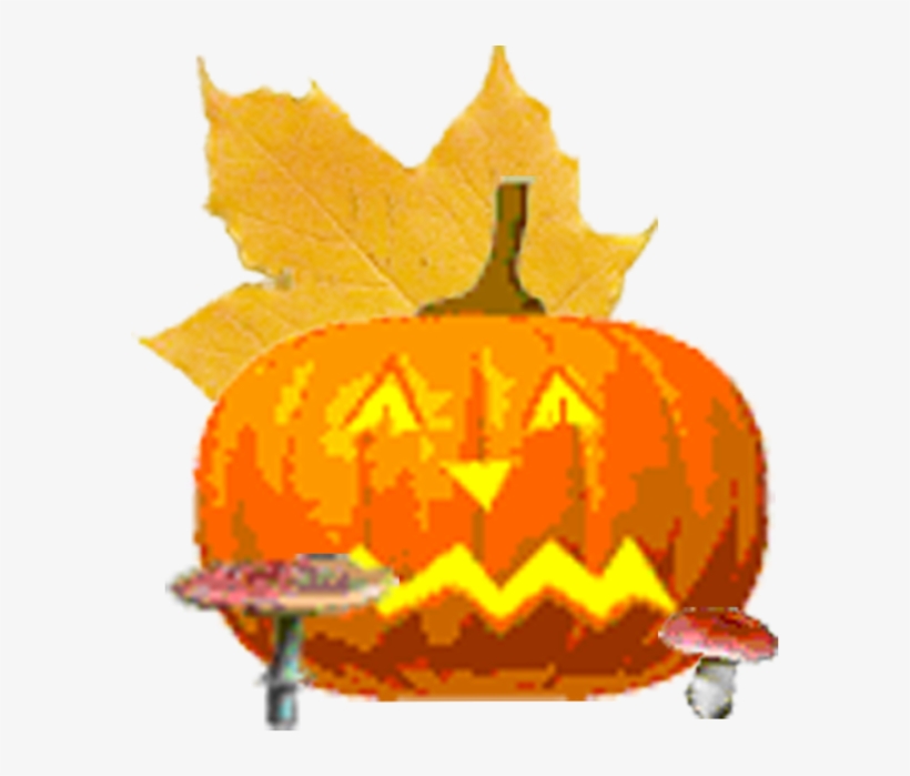Autumnleaves 4 - Jack-o'-lantern, transparent png #8589771