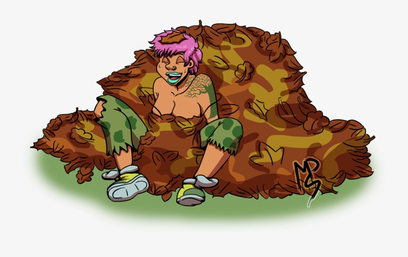 Fall Has Begun, So Let's All Make A Big Pile Of Leaves - Cartoon, transparent png #8589888