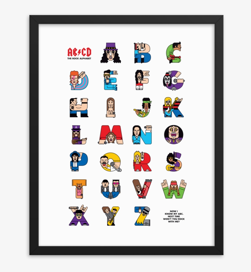 Rock Abc Framed Poster - Brojevi Do 10 Plakat, transparent png #8590599