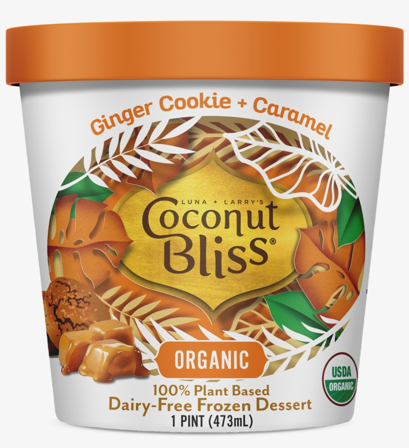 Ginger Cookie Caramel - Ice Cream, transparent png #8590765