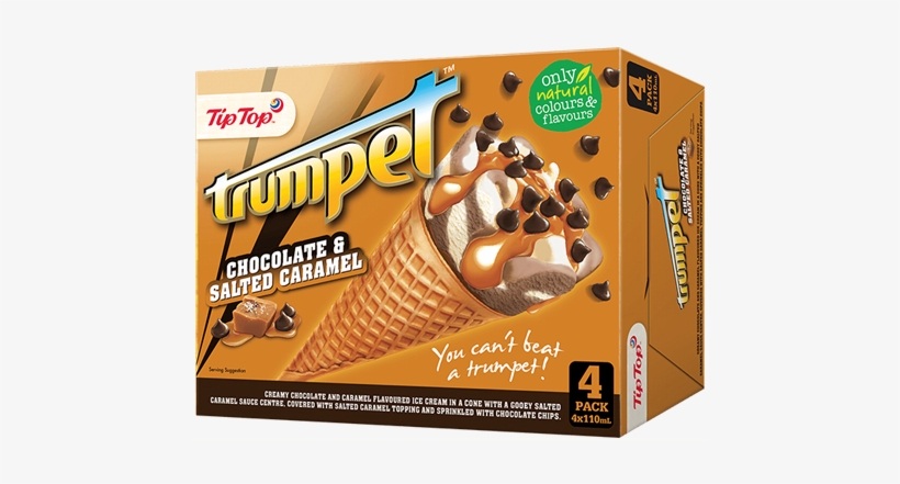 Salted Caramel 4 Multipack - Trumpet Ice Cream, transparent png #8590887
