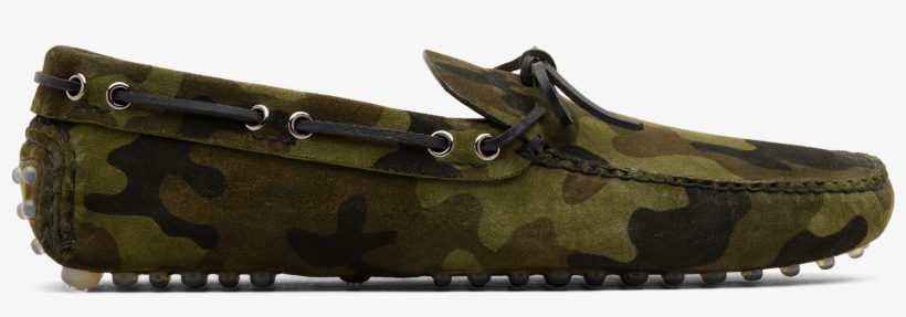 Driving Shoes Camouflage Printed Suede - Slip-on Shoe, transparent png #8591049