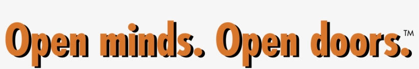 Open Minds Open Doors Logo Png Transparent - Orange, transparent png #8591228